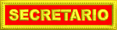 secretario Cinta de cargo Secretario