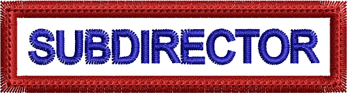 subdirector Cinta de cargo SubDirector